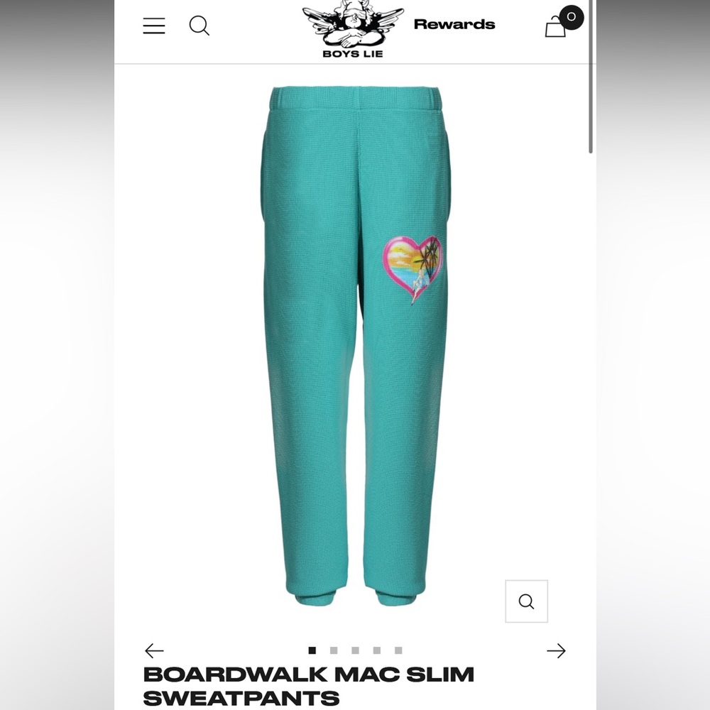 New with tags, boys lie turquoise sweatpants size small